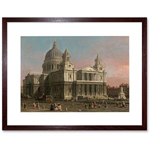 Wee Blue Coo Painting Old Master Canaletto St Pauls Cathedral London Framed Wall Art Print Wee Blue Coo Painting Old Master Canaletto St Pauls Cathedral London Framed Wall Art Print