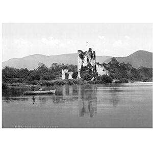 Wee Blue Coo Vintage Photo Ross Castle Killarney Kerry Scenic Ireland Wall Art Print Wee Blue Coo Vintage Photo Ross Castle Killarney Kerry Scenic Ireland Wall Art Print