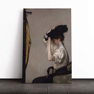 Big Box Art Canvas Print Wall Art Edmund C. Tarbell Preparing for The Matinee Mounted & Stretched Box Frame Picture Home Decor for Kitchen, Living Room, Bedroom, Hallway, Multi-Colour, 20x14 Inch Big Box Art Canvas Print Wall Art Edmund C. Tarbell Preparing for The Matinee Mounted & Stretched Box Frame Picture Home Decor for Kitchen, Living Room, Bedroom, Hallway, Multi-Colour, 20x14 Inch