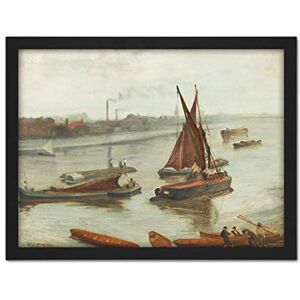 Fine Art Prints James Mcneill Whistler Grey And Silver Old Battersea Reach Large Framed Art Print Poster Wall Decor 18x24 Fine Art Prints James Mcneill Whistler Grey And Silver Old Battersea Reach Large Framed Art Print Poster Wall Decor 18x24