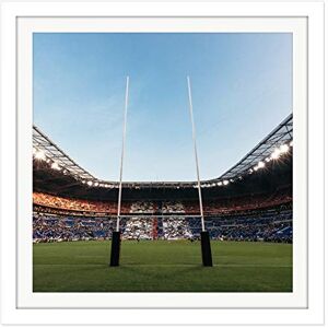 Artery8 Serer Rugby Goal Posts World Cup Stadium Sport Photo Square Wooden Framed Wall Art Print Picture 16X16 Inch Artery8 Serer Rugby Goal Posts World Cup Stadium Sport Photo Square Wooden Framed Wall Art Print Picture 16X16 Inch