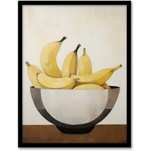 Artery8 Banana Bowl Minimalist Oil Painting Still Life Simple Kitchen Artwork Artwork Framed Wall Art Print 18X24 Inch Artery8 Banana Bowl Minimalist Oil Painting Still Life Simple Kitchen Artwork Artwork Framed Wall Art Print 18X24 Inch