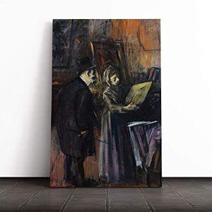 Big Box Art Canvas Print Wall Art Jean-Louis Forain Viewing Paintings Mounted & Stretched Box Frame Picture Home Decor for Kitchen, Living Room, Bedroom, Hallway, Multi-Colour, 20x14 Inch Big Box Art Canvas Print Wall Art Jean-Louis Forain Viewing Paintings Mounted & Stretched Box Frame Picture Home Decor for Kitchen, Living Room, Bedroom, Hallway, Multi-Colour, 20x14 Inch