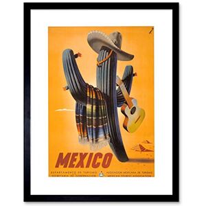 Wee Blue Coo Travel Mexico Cactus Guitar Hat Serape New Framed Art Print Picture F12X1405 Wee Blue Coo Travel Mexico Cactus Guitar Hat Serape New Framed Art Print Picture F12X1405