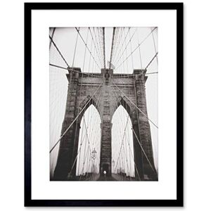 Wee Blue Coo Photo Black White Ray Henders Brooklyn Bridge Framed Print Picture F12X831 Wee Blue Coo Photo Black White Ray Henders Brooklyn Bridge Framed Print Picture F12X831