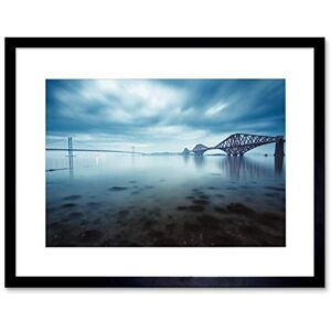 Wee Blue Coo Forth Bridges Edinburgh Scotland Picture Framed Wall Art Print Wee Blue Coo Forth Bridges Edinburgh Scotland Picture Framed Wall Art Print