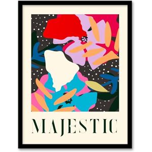 Wee Blue Coo Floral Abstract Majestic Quote Graphic Pattern Bold Artwork Framed Wall Art Print 18X24 Inch Wee Blue Coo Floral Abstract Majestic Quote Graphic Pattern Bold Artwork Framed Wall Art Print 18X24 Inch