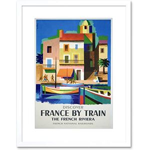 Wee Blue Coo France Train Railway Riviera French Railroad Boat Framed Print Picture F12X1235 Wee Blue Coo France Train Railway Riviera French Railroad Boat Framed Print Picture F12X1235
