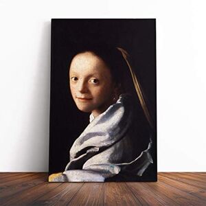 Big Box Art Canvas Print Wall Art Johannes Vermeer Study of a Young Woman Mounted & Stretched Framed Picture Home Decor for Kitchen, Living Room, Bedroom, Hallway, Multi-Colour, 24x16 Inch Big Box Art Canvas Print Wall Art Johannes Vermeer Study of a Young Woman Mounted & Stretched Framed Picture Home Decor for Kitchen, Living Room, Bedroom, Hallway, Multi-Colour, 24x16 Inch