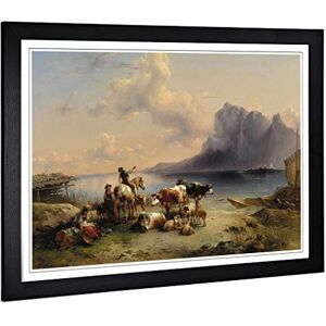 Big Box Art Framed Print of Friedrich Gauermann Animals and Landscape 2 Design Wall Art Picture Home Decor for Kitchen, Living Room, Bedroom, Hallway, Black, A2 / 24.5x18 Inch / 62x45cm Big Box Art Framed Print of Friedrich Gauermann Animals and Landscape 2 Design Wall Art Picture Home Decor for Kitchen, Living Room, Bedroom, Hallway, Black, A2 / 24.5x18 Inch / 62x45cm