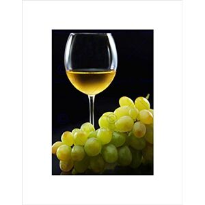 Wee Blue Coo Glass Wine White Bunch Grapes Green Black Food Drink Wall Art Print Wee Blue Coo Glass Wine White Bunch Grapes Green Black Food Drink Wall Art Print