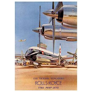 Wee Blue Coo Ad Plane Vickers Vanguard Jets Picture Wall Art Print Wee Blue Coo Ad Plane Vickers Vanguard Jets Picture Wall Art Print