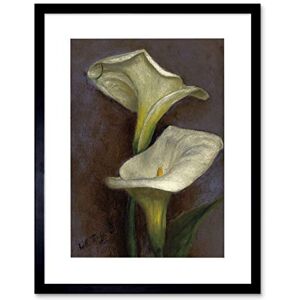 Wee Blue Coo Painting Still Life Flower Tiffany Calla Lilies Framed Wall Art Print Wee Blue Coo Painting Still Life Flower Tiffany Calla Lilies Framed Wall Art Print