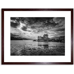 Wee Blue Coo SCOTTISH PHOTO LANDSCAPE EILEAN DONAN CASTLE BW FRAMED ART PRINT F97X12281 Wee Blue Coo SCOTTISH PHOTO LANDSCAPE EILEAN DONAN CASTLE BW FRAMED ART PRINT F97X12281
