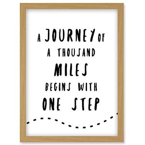 Artery8 A Journey Of A Thousand Miles Begins With One Step Inspirational Positive Motivational Gym Workout Living Room Aesthetic Artwork Framed Wall Art Print A4 Artery8 A Journey Of A Thousand Miles Begins With One Step Inspirational Positive Motivational Gym Workout Living Room Aesthetic Artwork Framed Wall Art Print A4