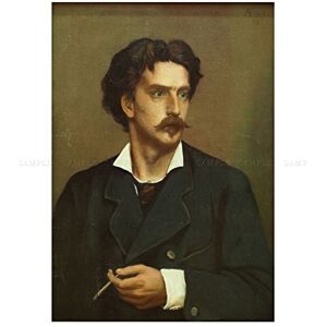 Wee Blue Coo Painting Portrait Self Artist Anselm Feuerbach Young Wall Art Print Wee Blue Coo Painting Portrait Self Artist Anselm Feuerbach Young Wall Art Print