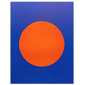 Wee Blue Coo Tangerine Sunrise Minimalist Circle Blue Amber Sun Colour Block Painting Large Wall Art Poster Print Thick Paper 18X24 Inch Wee Blue Coo Tangerine Sunrise Minimalist Circle Blue Amber Sun Colour Block Painting Large Wall Art Poster Print Thick Paper 18X24 Inch