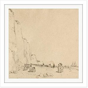 Artery8 Bonington Ramsgate Looking Toward Broadstairs 1824 Painting Square Wooden Framed Wall Art Print Picture 16X16 Inch Artery8 Bonington Ramsgate Looking Toward Broadstairs 1824 Painting Square Wooden Framed Wall Art Print Picture 16X16 Inch