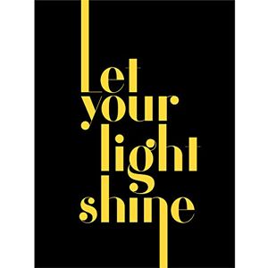 Wee Blue Coo Extended Yellow Let Your Light Shine Wall Art Print Wee Blue Coo Extended Yellow Let Your Light Shine Wall Art Print