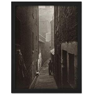 Artery8 Annan Slums Man Glasgow Scotland Photo Artwork Framed Wall Art Print 18X24 Inch Artery8 Annan Slums Man Glasgow Scotland Photo Artwork Framed Wall Art Print 18X24 Inch