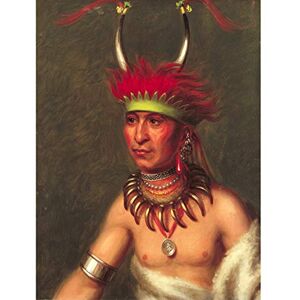 Fine Art Prints King Shaumonekusse Otoe Indianer-Portrait großer Druck Poster Wandkunst Dekor Bild Fine Art Prints King Shaumonekusse Otoe Indianer-Portrait großer Druck Poster Wandkunst Dekor Bild
