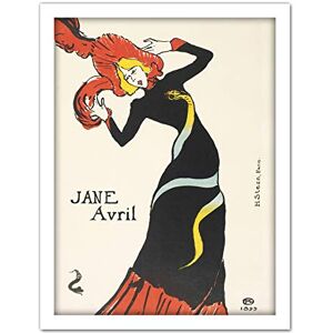 Artery8 Toulouse-Lautrec Can-Can Dancer Jane Avril Painting Artwork Framed Wall Art Print 18X24 Inch Artery8 Toulouse-Lautrec Can-Can Dancer Jane Avril Painting Artwork Framed Wall Art Print 18X24 Inch