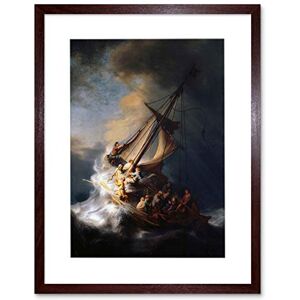 Wee Blue Coo Rembrandt Christ Storm Lake Galilee Painting Picture Framed Wall Art Print Wee Blue Coo Rembrandt Christ Storm Lake Galilee Painting Picture Framed Wall Art Print