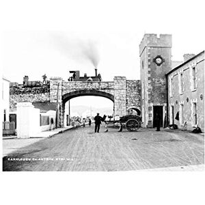 Wee Blue Coo VINTAGE TRAIN STEAM ENGINE CARNLOUGH ANTRIM UK BLACK FRAMED ART PRINT B12X3550 Wee Blue Coo VINTAGE TRAIN STEAM ENGINE CARNLOUGH ANTRIM UK BLACK FRAMED ART PRINT B12X3550