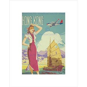 Wee Blue Coo TRAVEL TOURISM HONG KONG JUNK LADY SEA NEW BLACK FRAMED ART PRINT B12X11347 Wee Blue Coo TRAVEL TOURISM HONG KONG JUNK LADY SEA NEW BLACK FRAMED ART PRINT B12X11347