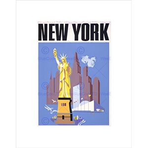 Wee Blue Coo TRAVEL TOURISM NEW YORK USA LIBERTY STATUE MANHATTAN FRAMED ART PRINT B12X11364 Wee Blue Coo TRAVEL TOURISM NEW YORK USA LIBERTY STATUE MANHATTAN FRAMED ART PRINT B12X11364