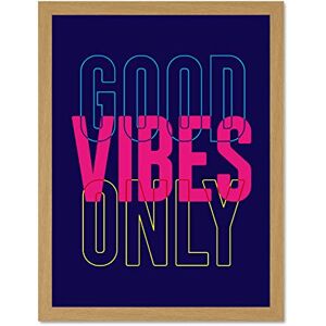 Wee Blue Coo Positivity Good Vibes Only Typography Large Framed Art Print Poster Wall Decor 18x24 inch Wee Blue Coo Positivity Good Vibes Only Typography Large Framed Art Print Poster Wall Decor 18x24 inch