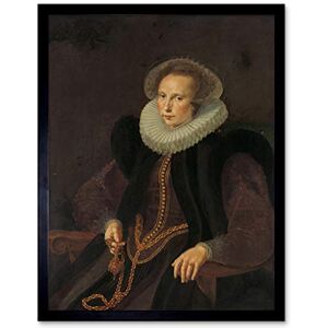 Artery8 Ketel Griete Van Rhijn Wife Van Neck Painting Art Print Framed Poster Wall Decor 12x16 inch Artery8 Ketel Griete Van Rhijn Wife Van Neck Painting Art Print Framed Poster Wall Decor 12x16 inch