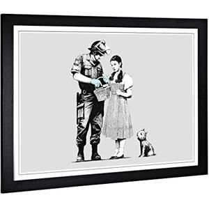 Big Box Art Framed Print of Banksy Stop Search Dorothy Graffiti Design Wall Art Picture Home Decor for Kitchen, Living Room, Bedroom, Hallway, Black, A2 / 24.5x18 Inch / 62x45cm Big Box Art Framed Print of Banksy Stop Search Dorothy Graffiti Design Wall Art Picture Home Decor for Kitchen, Living Room, Bedroom, Hallway, Black, A2 / 24.5x18 Inch / 62x45cm
