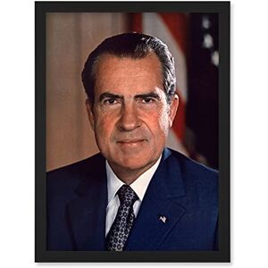 Artery8 US President Richard Nixon Portrait Photo Artwork Framed Wall Art Print A4 Artery8 US President Richard Nixon Portrait Photo Artwork Framed Wall Art Print A4