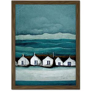 Doppelganger33 LTD Row Of White Fisherman Cottages Isle Of Jura Artwork Framed Wall Art Print 18X24 Inch Doppelganger33 LTD Row Of White Fisherman Cottages Isle Of Jura Artwork Framed Wall Art Print 18X24 Inch