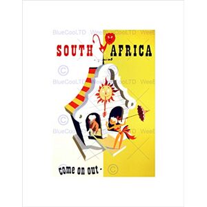 Wee Blue Coo TRAVEL SOUTH AFRICA COME ON OUT WARM HOT SUNNY FRAMED ART PRINT MOUNT B12X10206 Wee Blue Coo TRAVEL SOUTH AFRICA COME ON OUT WARM HOT SUNNY FRAMED ART PRINT MOUNT B12X10206