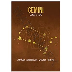 Wee Blue Coo Zodiac Star Sign Birthday Astrology Gemini Framed Wall Art Wall Art Print Wee Blue Coo Zodiac Star Sign Birthday Astrology Gemini Framed Wall Art Wall Art Print