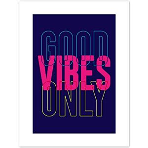 Wee Blue Coo Positivity Good Vibes Only Typography Canvas Wall Art Print Wee Blue Coo Positivity Good Vibes Only Typography Canvas Wall Art Print