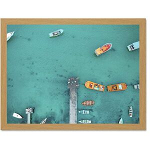 Fine Art Prints Aerial View Boat Dock Large Framed Art Print Poster Wall Decor 18x24 inch Fine Art Prints Aerial View Boat Dock Large Framed Art Print Poster Wall Decor 18x24 inch