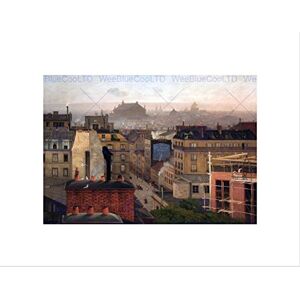 Wee Blue Coo Painting Cityscape Chittussi Paris Viewed Montmartre Wall Art Print Wee Blue Coo Painting Cityscape Chittussi Paris Viewed Montmartre Wall Art Print