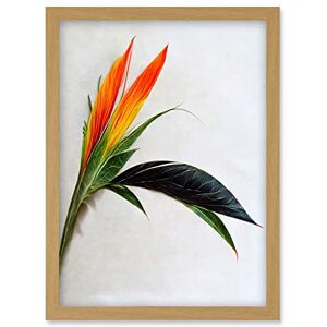 Wee Blue Coo Tropical Plant Bird of Paradise Flower Botanical Bloom Artwork Framed Wall Art Print A4 Wee Blue Coo Tropical Plant Bird of Paradise Flower Botanical Bloom Artwork Framed Wall Art Print A4