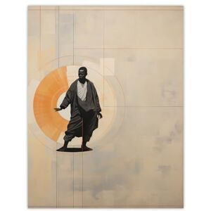 Wee Blue Coo Qigong Serenity Shaolin Monk Practicing Mindfulness Tan Orange Charcoal Simple Oil Painting Large Wall Art Poster Print Thick Paper 18X24 Inch Wee Blue Coo Qigong Serenity Shaolin Monk Practicing Mindfulness Tan Orange Charcoal Simple Oil Painting Large Wall Art Poster Print Thick Paper 18X24 Inch