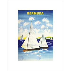 Wee Blue Coo Travel Bermuda Island Sail Boat Art Picture Wall Art Print Wee Blue Coo Travel Bermuda Island Sail Boat Art Picture Wall Art Print
