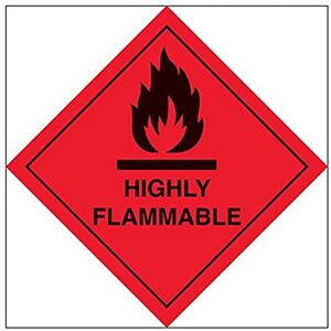 VSafety V Safety Hazard diamond – Highly flammable-200x200mm-Magnetic Safety Sign VSafety V Safety Hazard diamond – Highly flammable-200x200mm-Magnetic Safety Sign