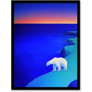 Artery8 Polar Bear Sunset Sky Alaska Ice Landscape Living Room Artwork Framed Wall Art Print 18X24 Inch Artery8 Polar Bear Sunset Sky Alaska Ice Landscape Living Room Artwork Framed Wall Art Print 18X24 Inch