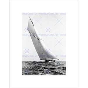 Wee Blue Coo VINTAGE TRANSPORT SHIP YACHT RELIANCE OCEAN SEA SAIL FRAMED ART PRINT B12X12440 Wee Blue Coo VINTAGE TRANSPORT SHIP YACHT RELIANCE OCEAN SEA SAIL FRAMED ART PRINT B12X12440