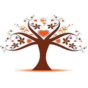 Wee Blue Coo Painting Abstract Love Heart Tree Design Trunk Wall Art Print Wee Blue Coo Painting Abstract Love Heart Tree Design Trunk Wall Art Print