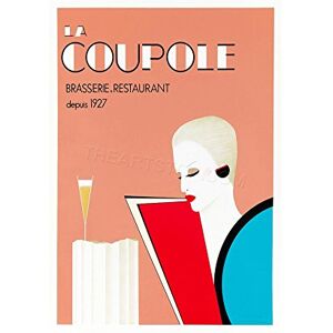 Wee Blue Coo Ad Restaurant Food Drink Style Paris Glass Woman Wall Art Print Wee Blue Coo Ad Restaurant Food Drink Style Paris Glass Woman Wall Art Print