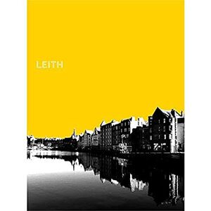 Wee Blue Coo Leith Shore Edinburgh Scotland Scottish Landmark Yellow Art Print Wee Blue Coo Leith Shore Edinburgh Scotland Scottish Landmark Yellow Art Print