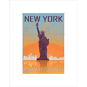 Wee Blue Coo TRAVEL NEW YORK CITY STATUE LIBERTY MANHATTAN FRAMED ART PRINT B12X8482 Wee Blue Coo TRAVEL NEW YORK CITY STATUE LIBERTY MANHATTAN FRAMED ART PRINT B12X8482